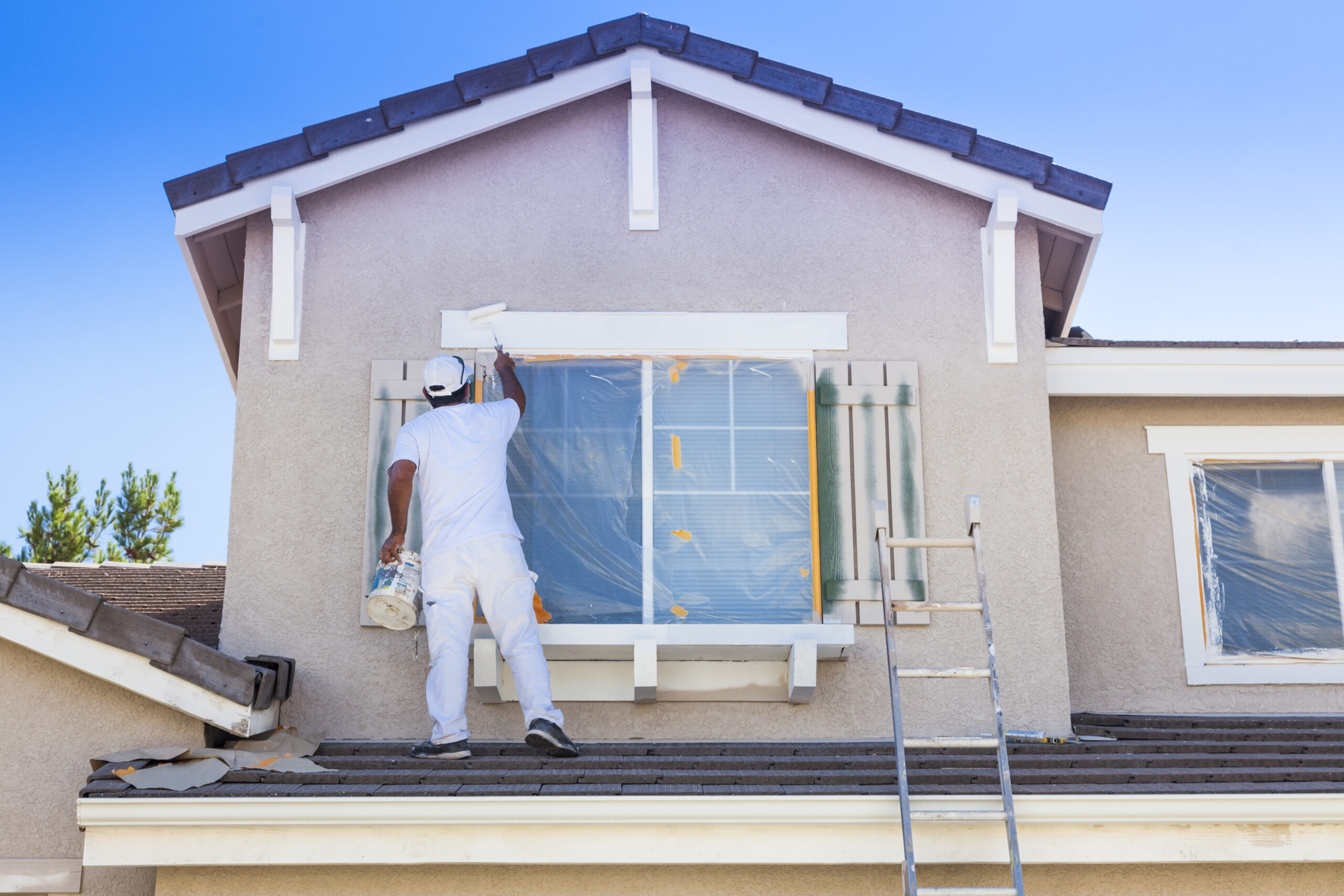 Professional exterior house painting by Mike Coating & Maintenance